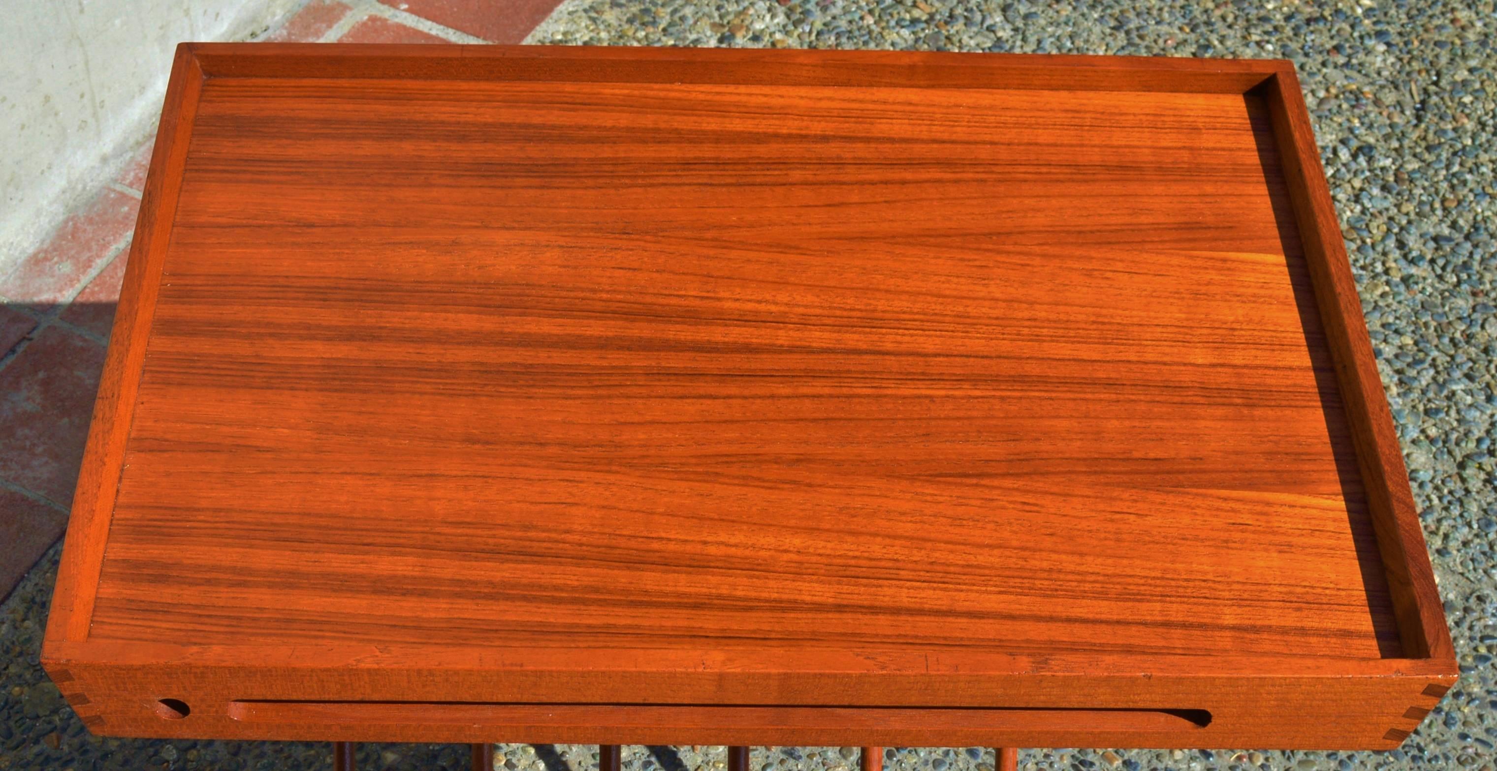 Mid-20th Century Danish Teak Folding Table For Sale