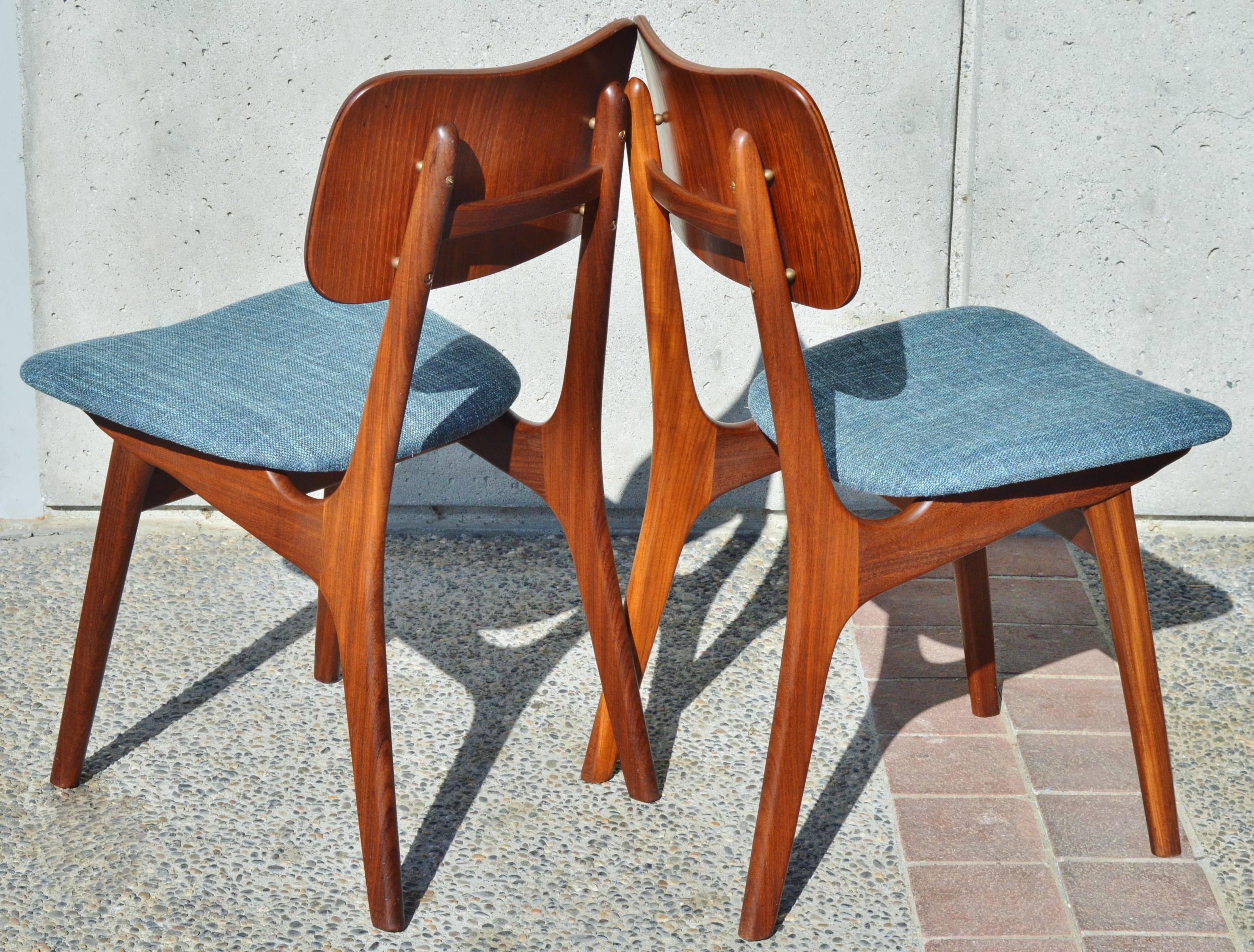 Mid-20th Century Set of Six Teak Dining Chairs by Arne Hovmand-Olsen