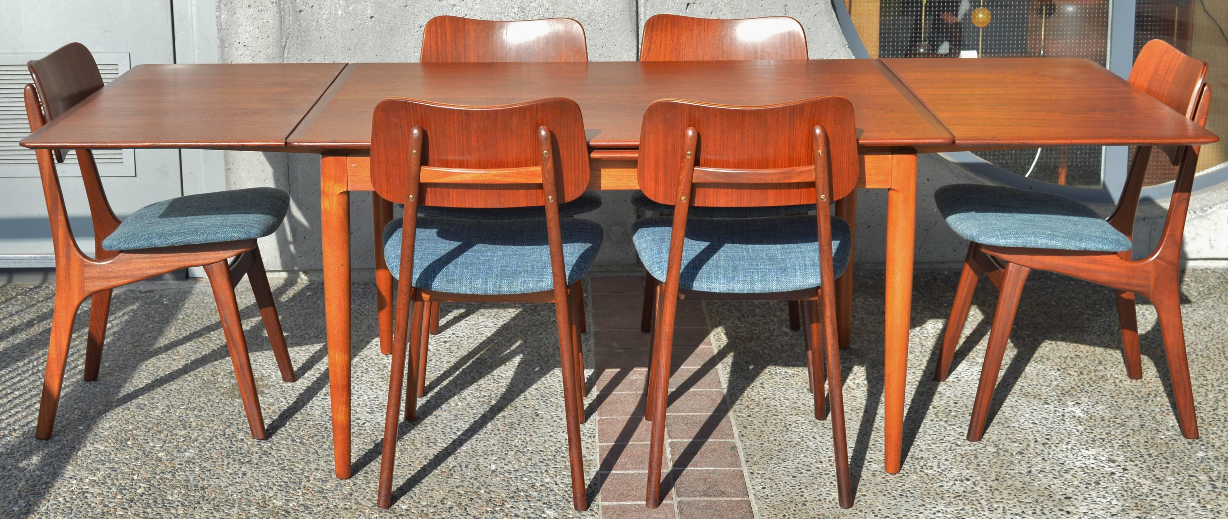 Danish Set of Six Teak Dining Chairs by Arne Hovmand-Olsen