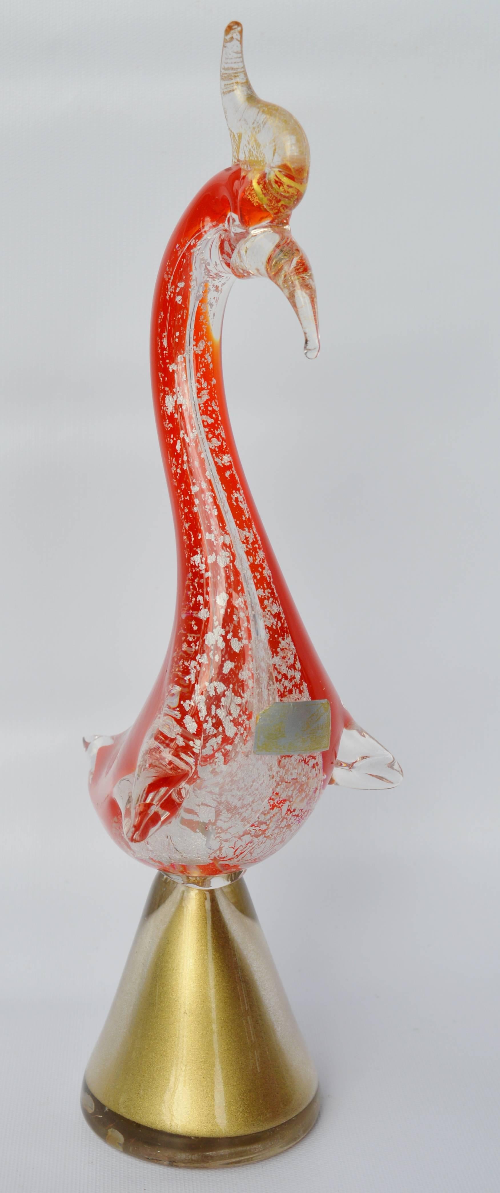 vintage glass rooster figurine