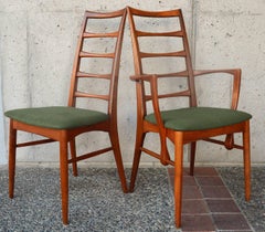 Danish Set of Six Teak Two-Tone Liz Chairs, Niels Koefoeds for Koefoeds Hornslet