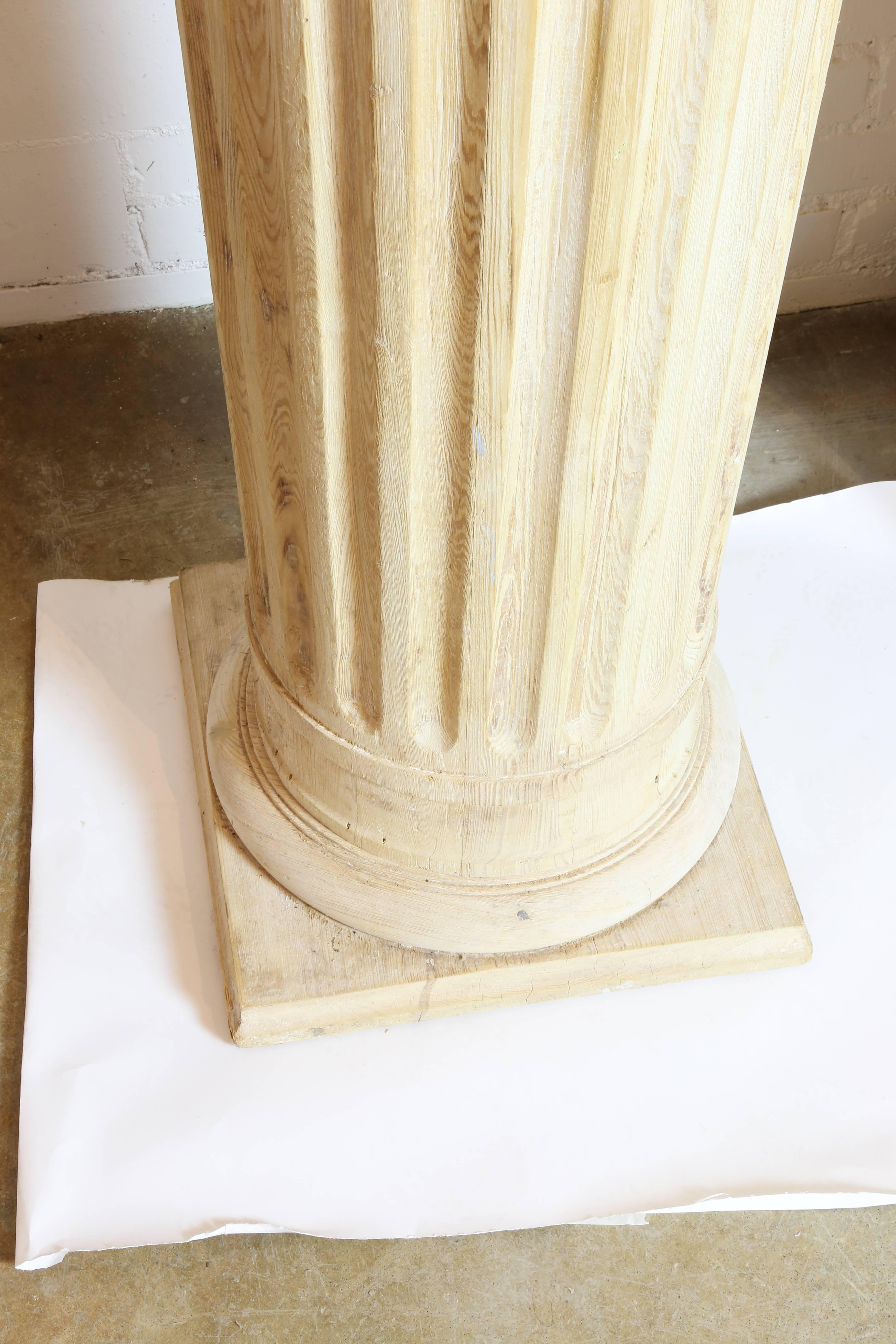 Architectural Pine Columns, Pair In Good Condition For Sale In Austin, TX