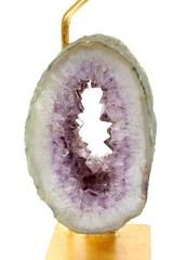 Sliced Amethyst Custom Lamp