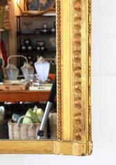 Very Large French Louis XV Style Giltwood Framed Mirror