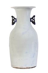 Chinese Baluster Form Peacock and Flower Vase