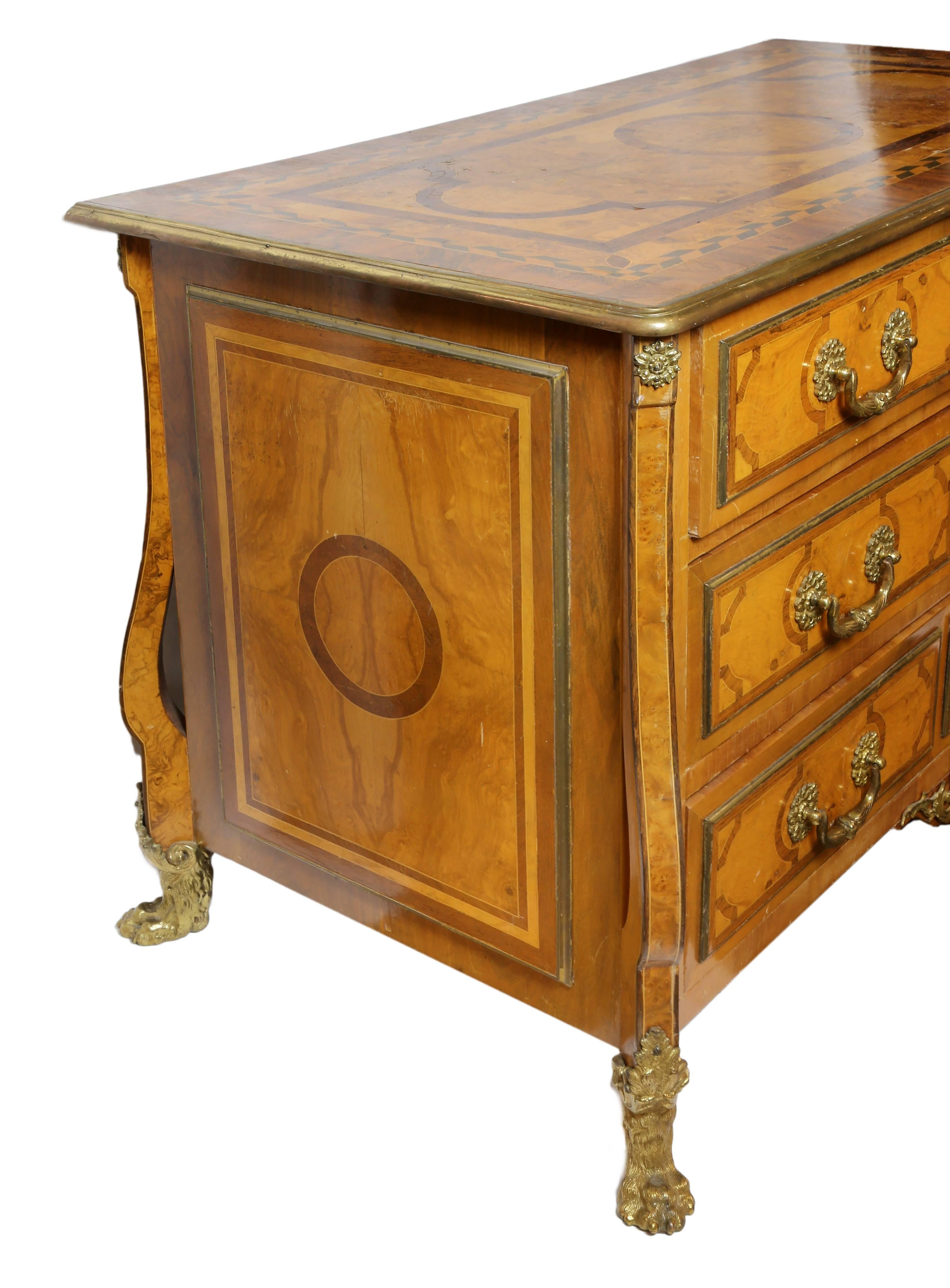 Antique French Regency Three-Drawer Commode In Good Condition In Austin, TX