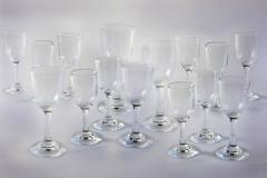Set of 15 French Vintage Pierre Deux Stemmed Blown Glasses