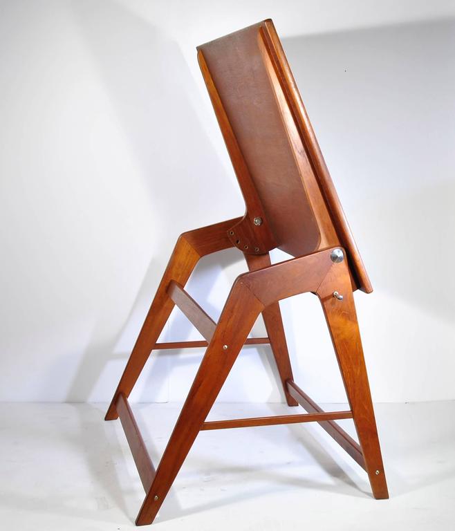 Rare Wood Small Architect Desk in Teak, 1960 For Sale at 1stDibs