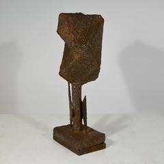 Abstract Brutalist Sculpture, Metal