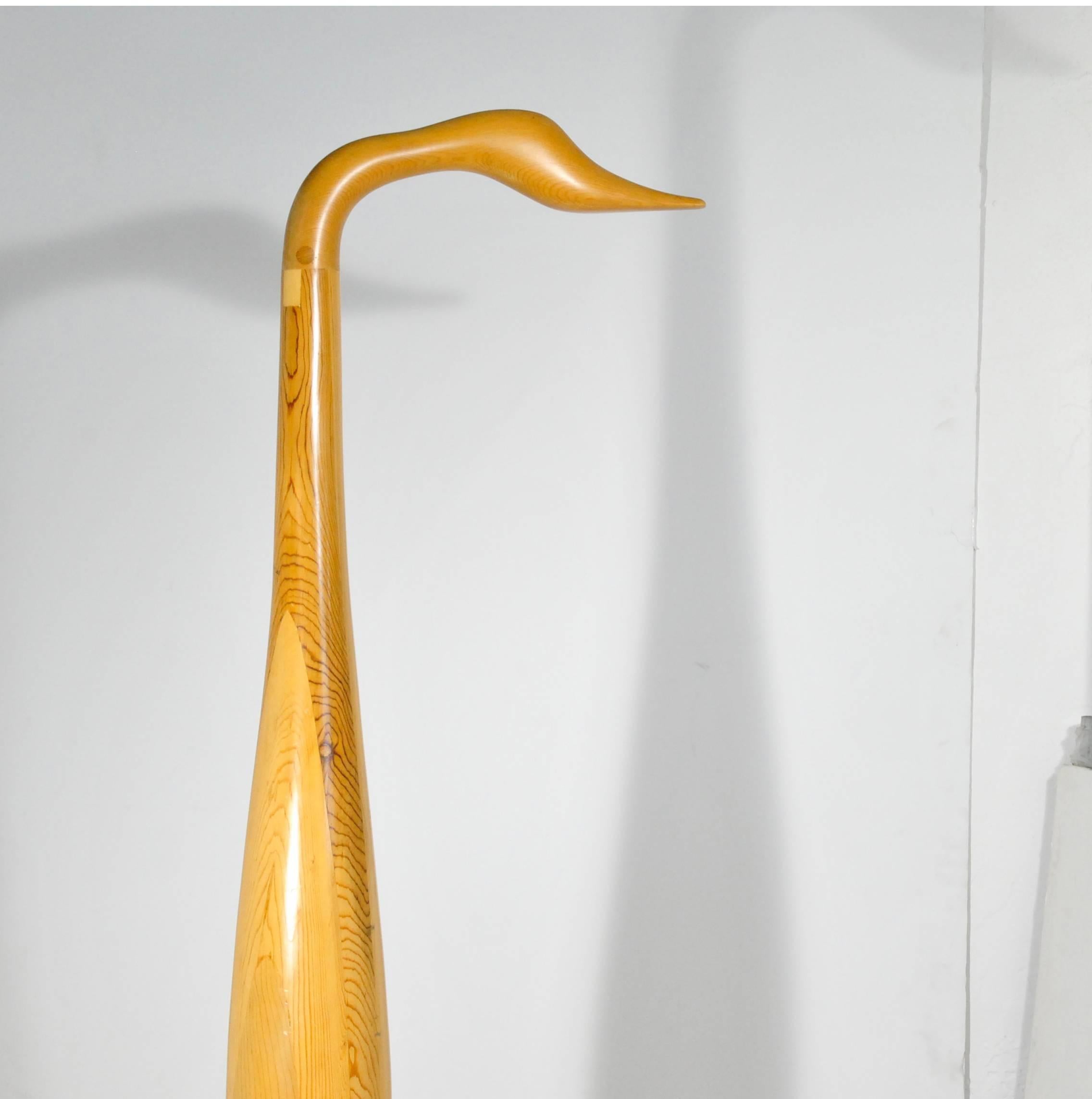 Modern Sculpture by David King, Wood and Bronze, 1969 For Sale