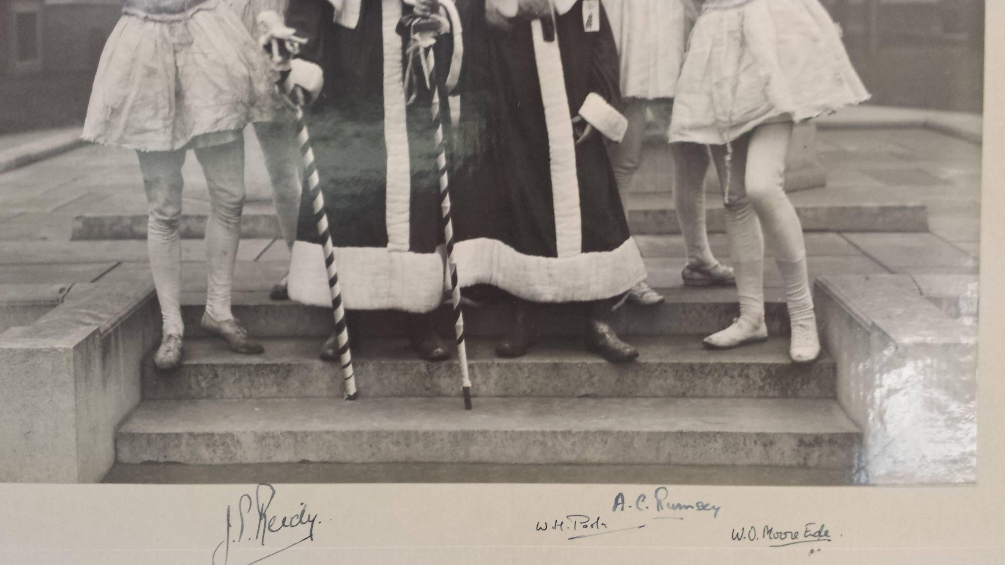 Albert Hester Photograph Christmas 1933 Clapton London, London Hospital Band In Good Condition In Ottawa, Ontario