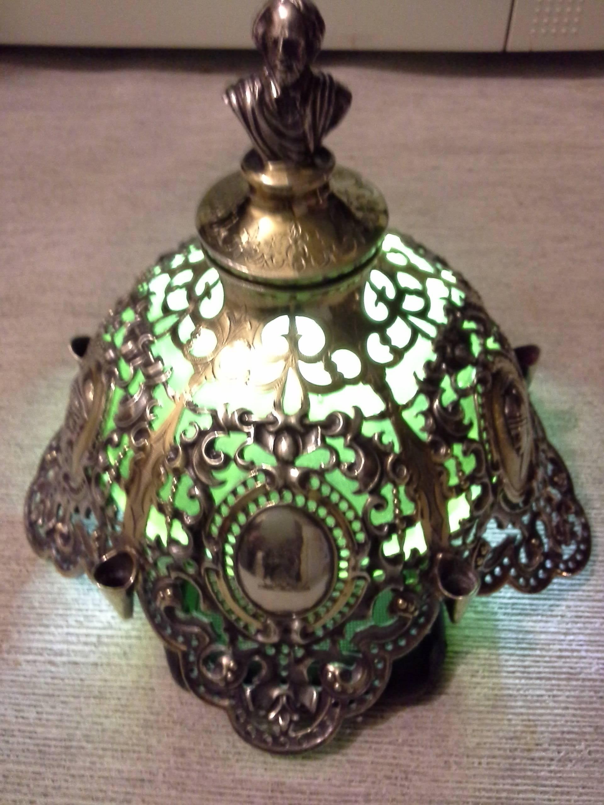 Importante tintero de esterlina y dorado de John & Joseph Angell, Londres, 1853 Victoriano en venta