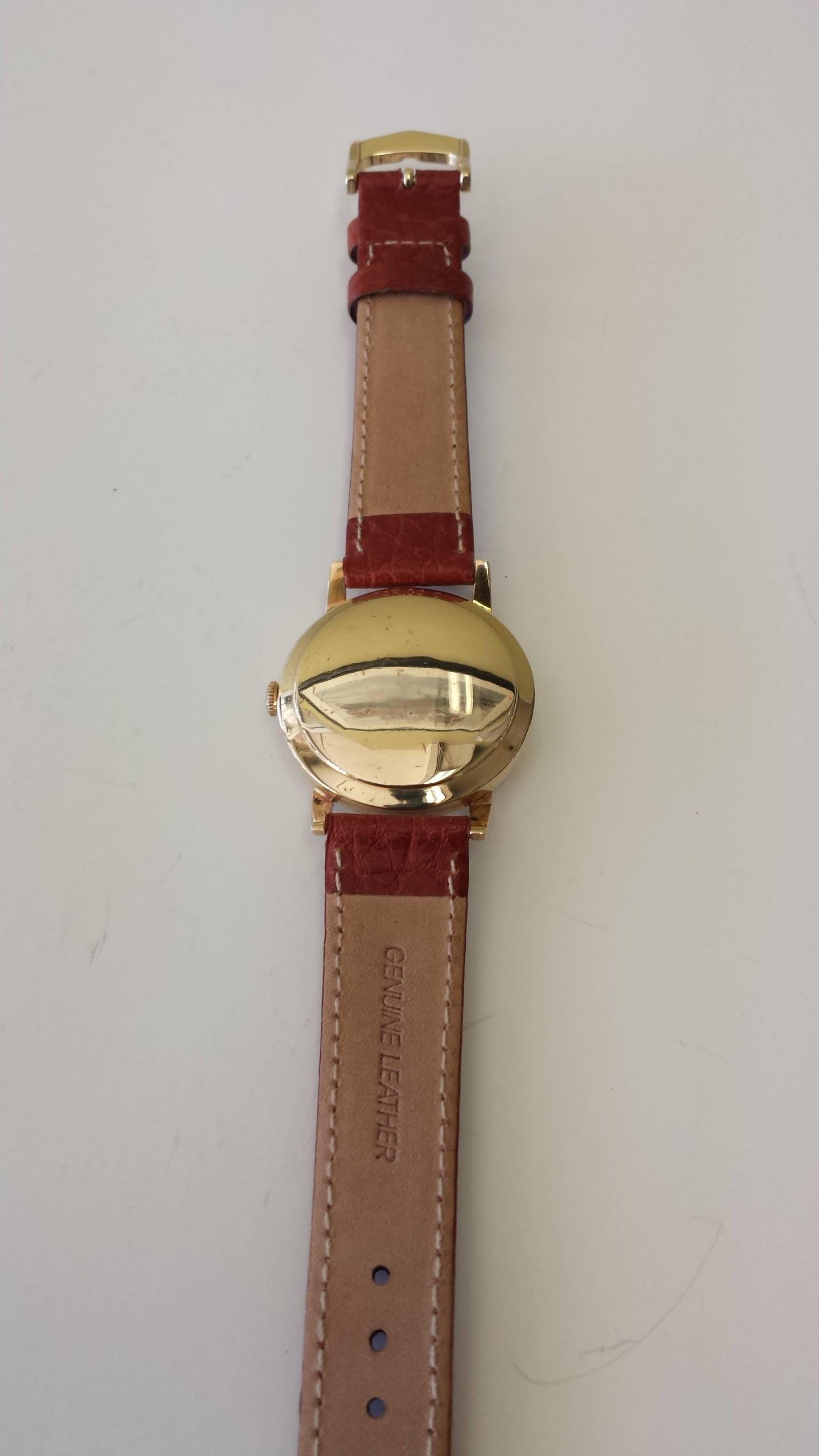 Ulysse Nardin Chronometer Automatic Men's Wristwatch 14K Gold In Excellent Condition In Ottawa, Ontario