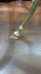 Pair of Hollywood Regency Brass and Glass Side Tables