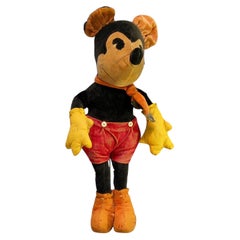 Rare Large 1930's Stuffed Toy Mickey Mouse