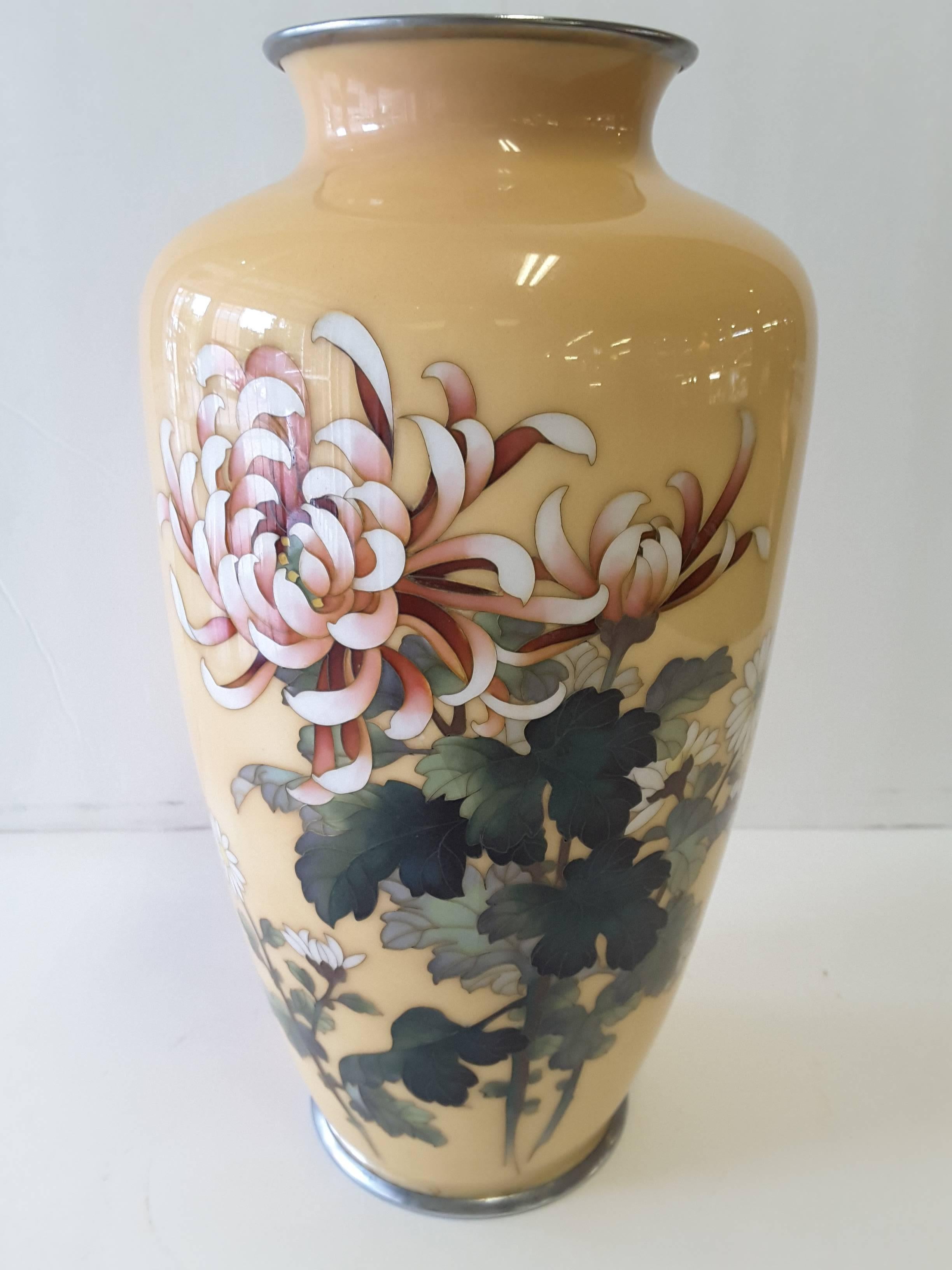 Japanese Cloisonne Enamel Vase by Ando Jubei, Meiji Period 3