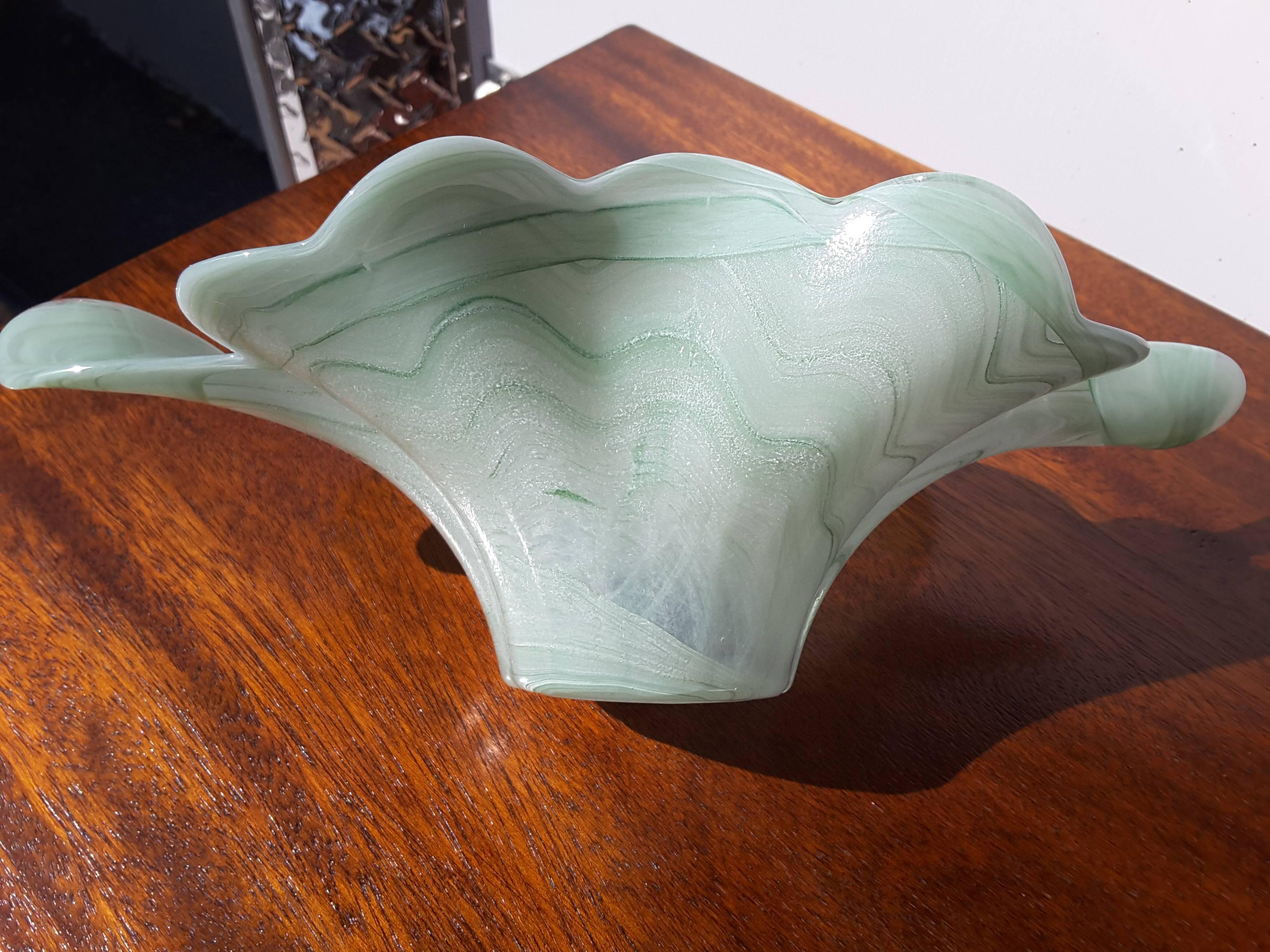 Murano Italian Art Glass Centerpiece Free-Form Bowl 3