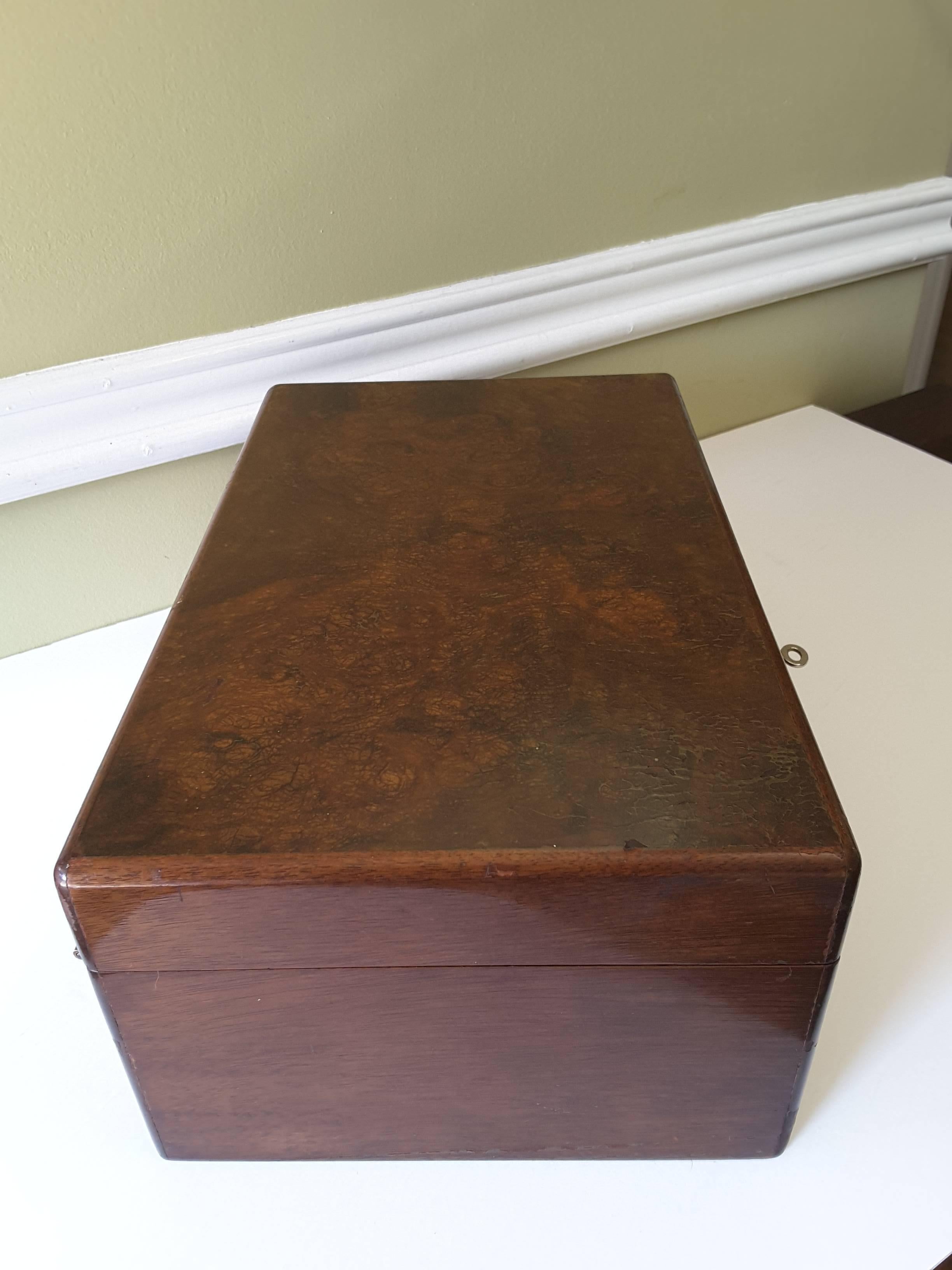 American Dunhill Cigar Humidor in Burl Walnut, circa 1930