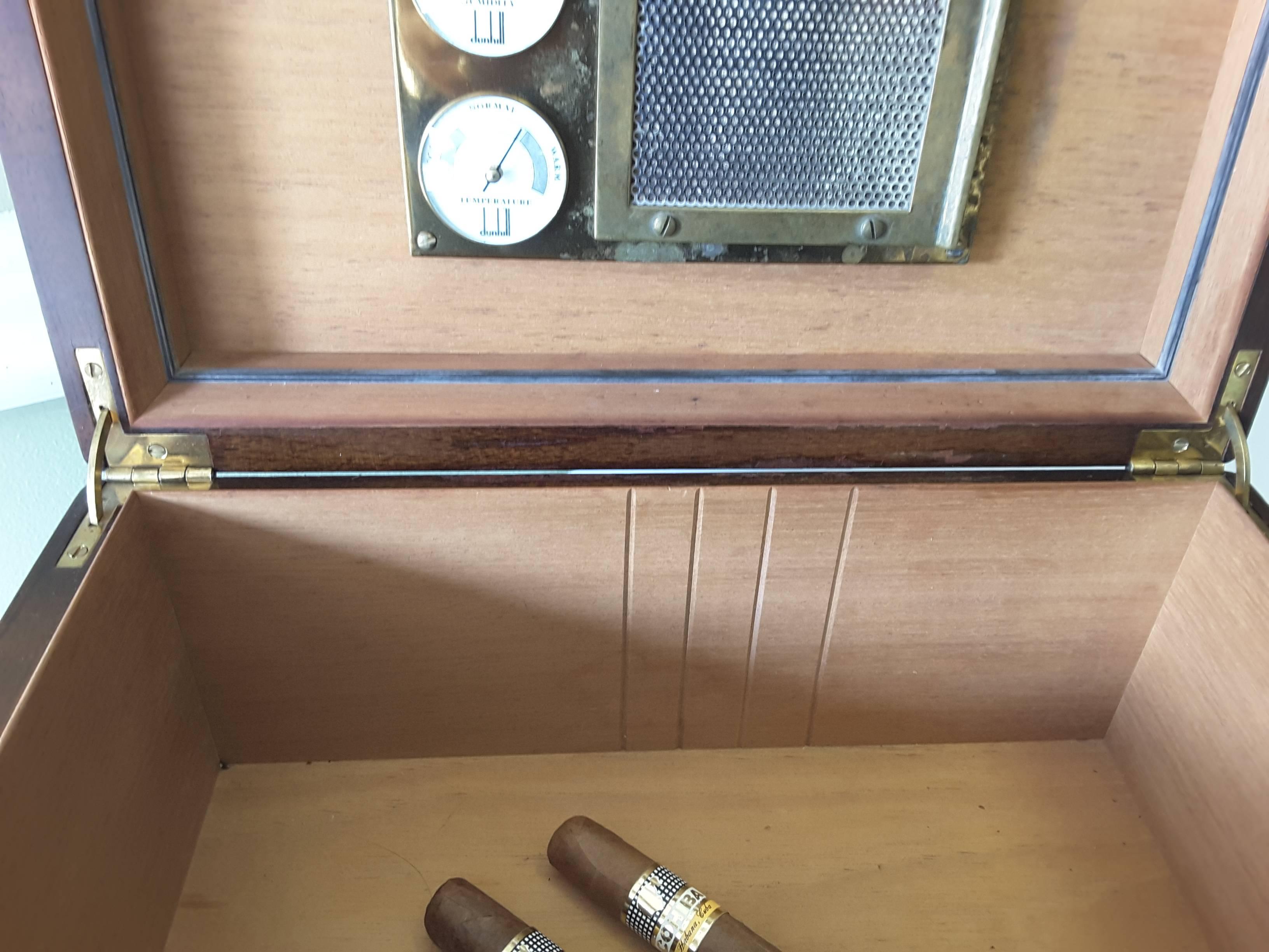 Dunhill Cigar Humidor in Burl Walnut, circa 1930 1