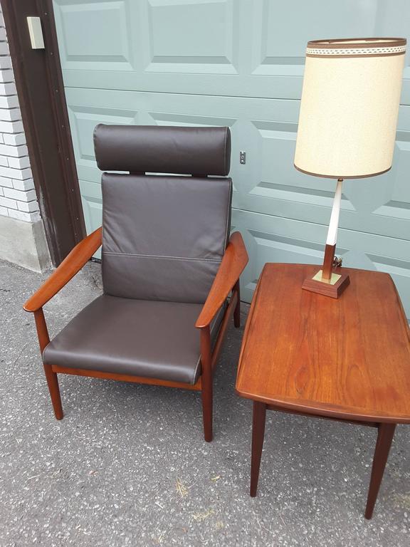 Arne Vodder Fd 164 Teak Recliner Adjustable 3 Positions France Son Denmark