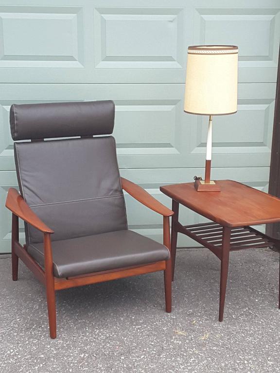Arne Vodder Fd 164 Teak Recliner Adjustable 3 Positions France Son Denmark
