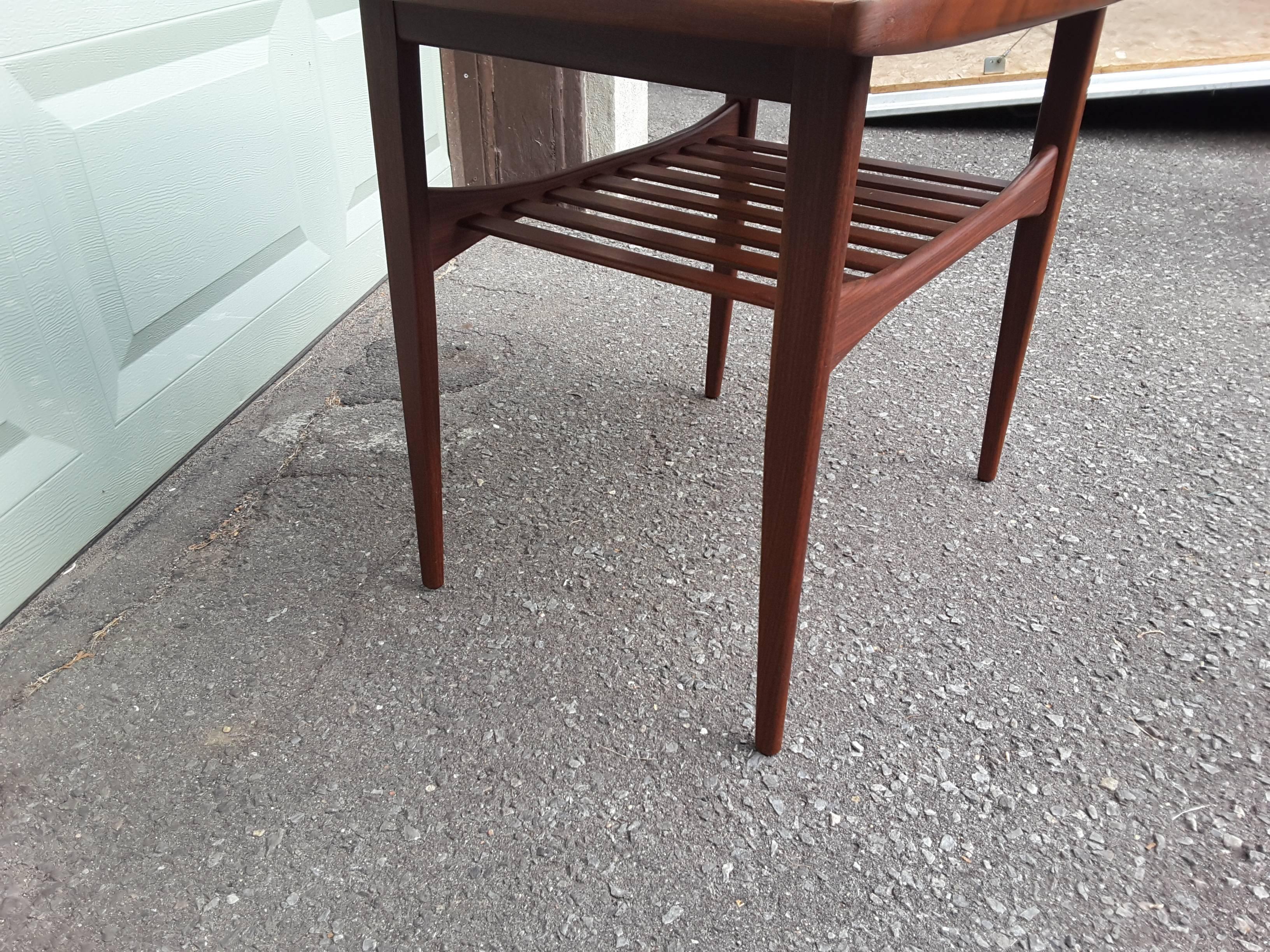 rolled edge side table