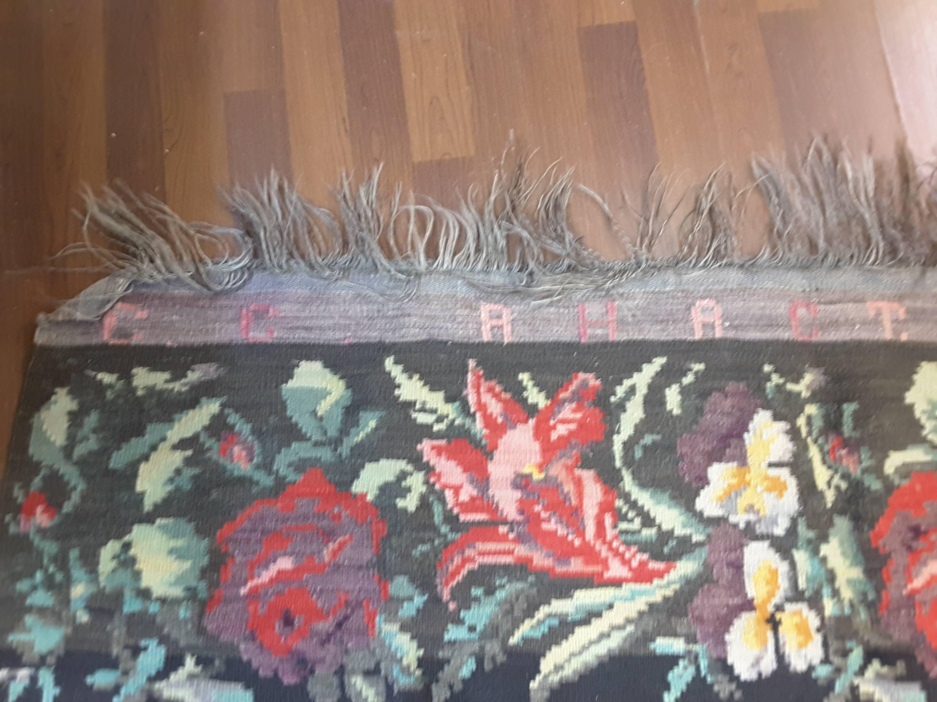 Antique Bessarabian Kilim Carpet For Sale 2