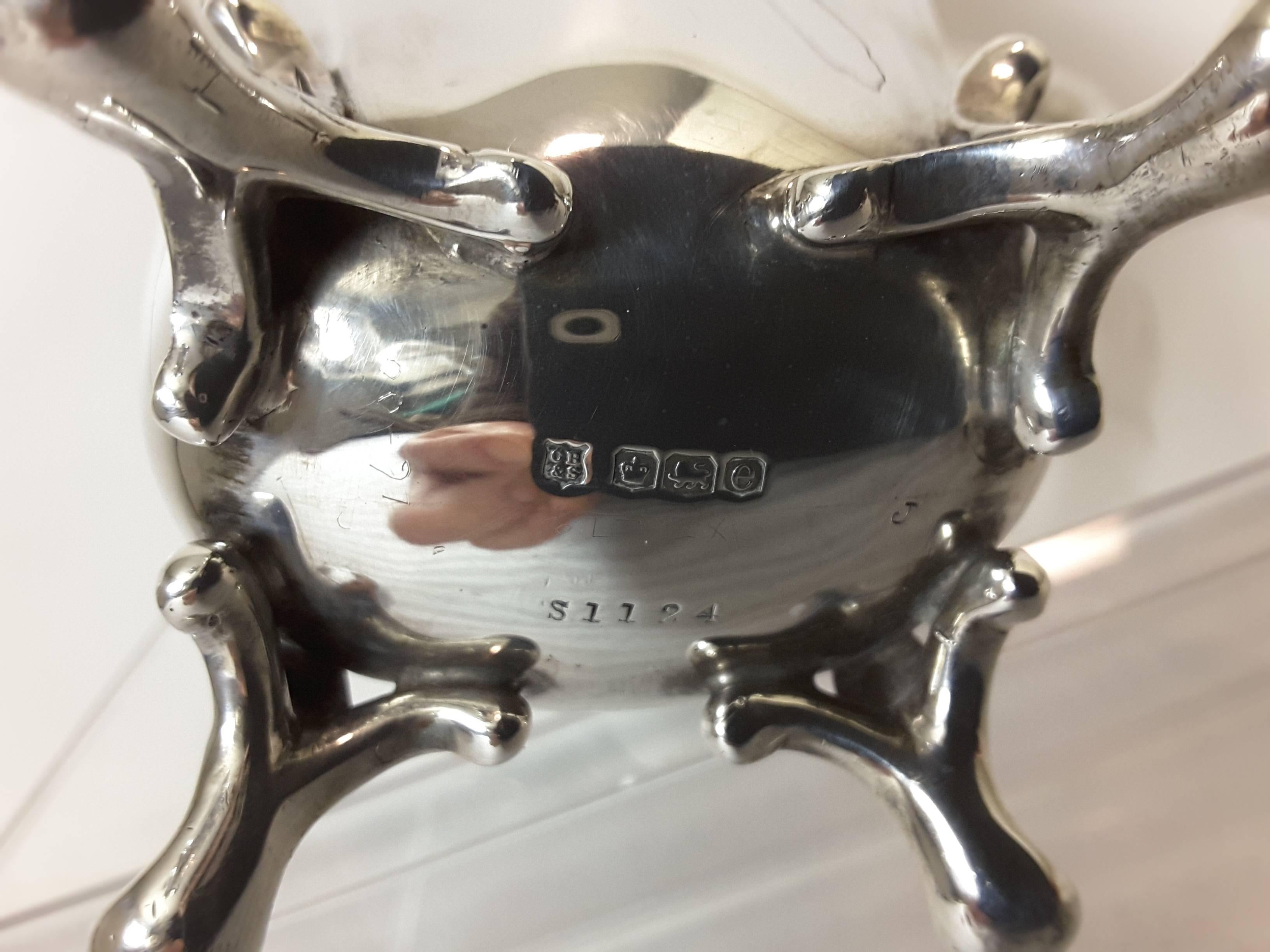 Sterling Silver Tea Pot by Charles Boyton & Son, London, Hallmarked for 1900 3