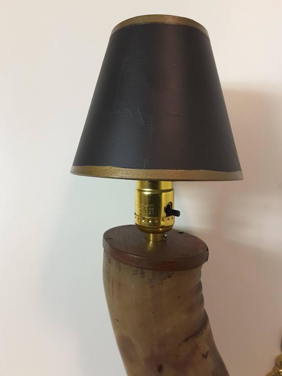 Pair of Horn Wall Sconces for the Trophy Room, Library, Games Room, Man