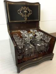 A Fine 19th Century, French, Napoleon III Complete Cave à Liqueur/Tantalus