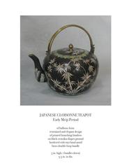 Japanese Cloisonne Teapot, Early Meiji Period