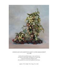 Chinese Hardstone Grape Cluster Arrangement, circa 1935-1940