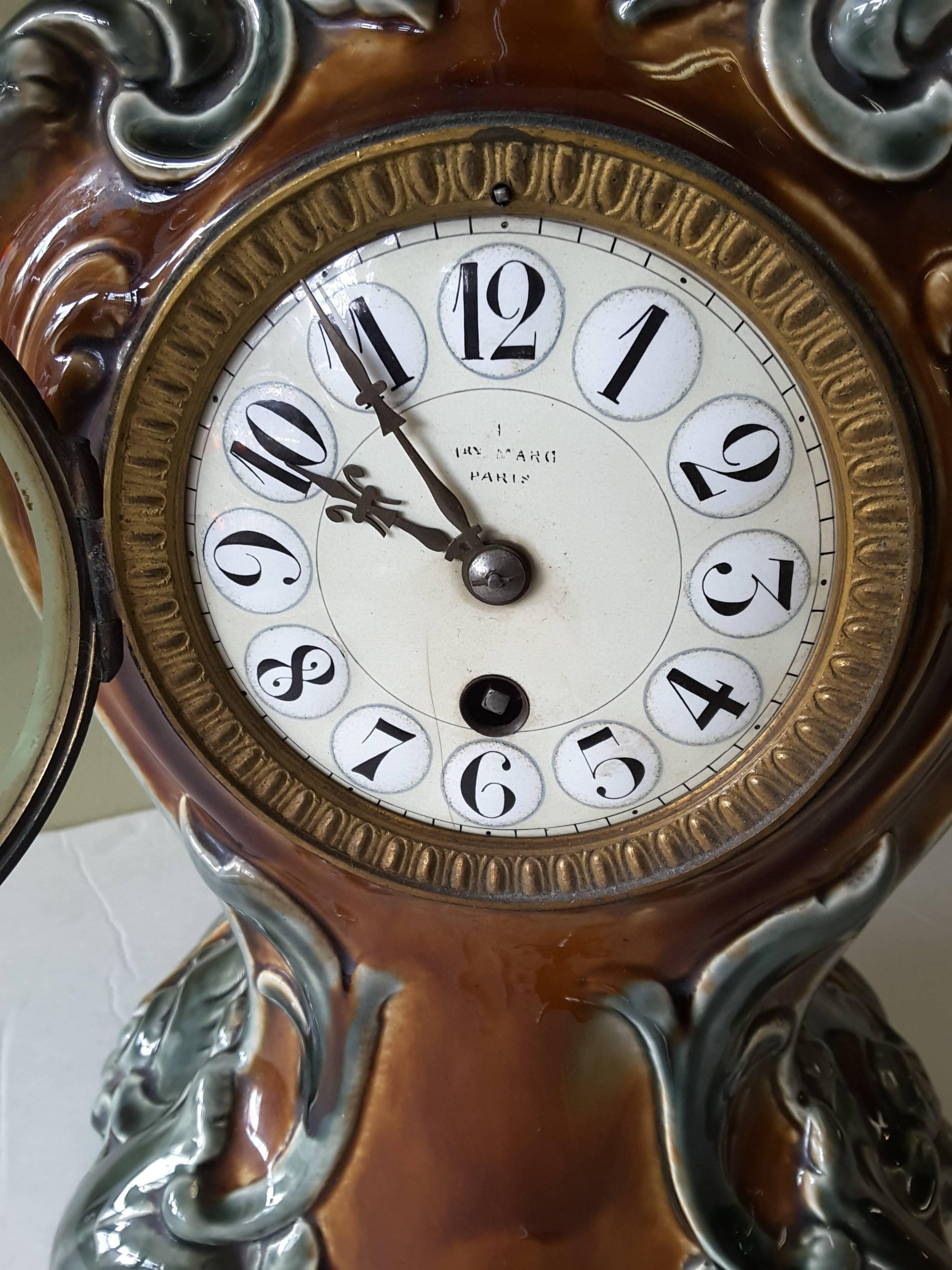 art nouveau clock