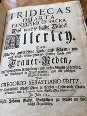 18th Century, 1743, Vellum Book, German with Metal & Hasp Closures
