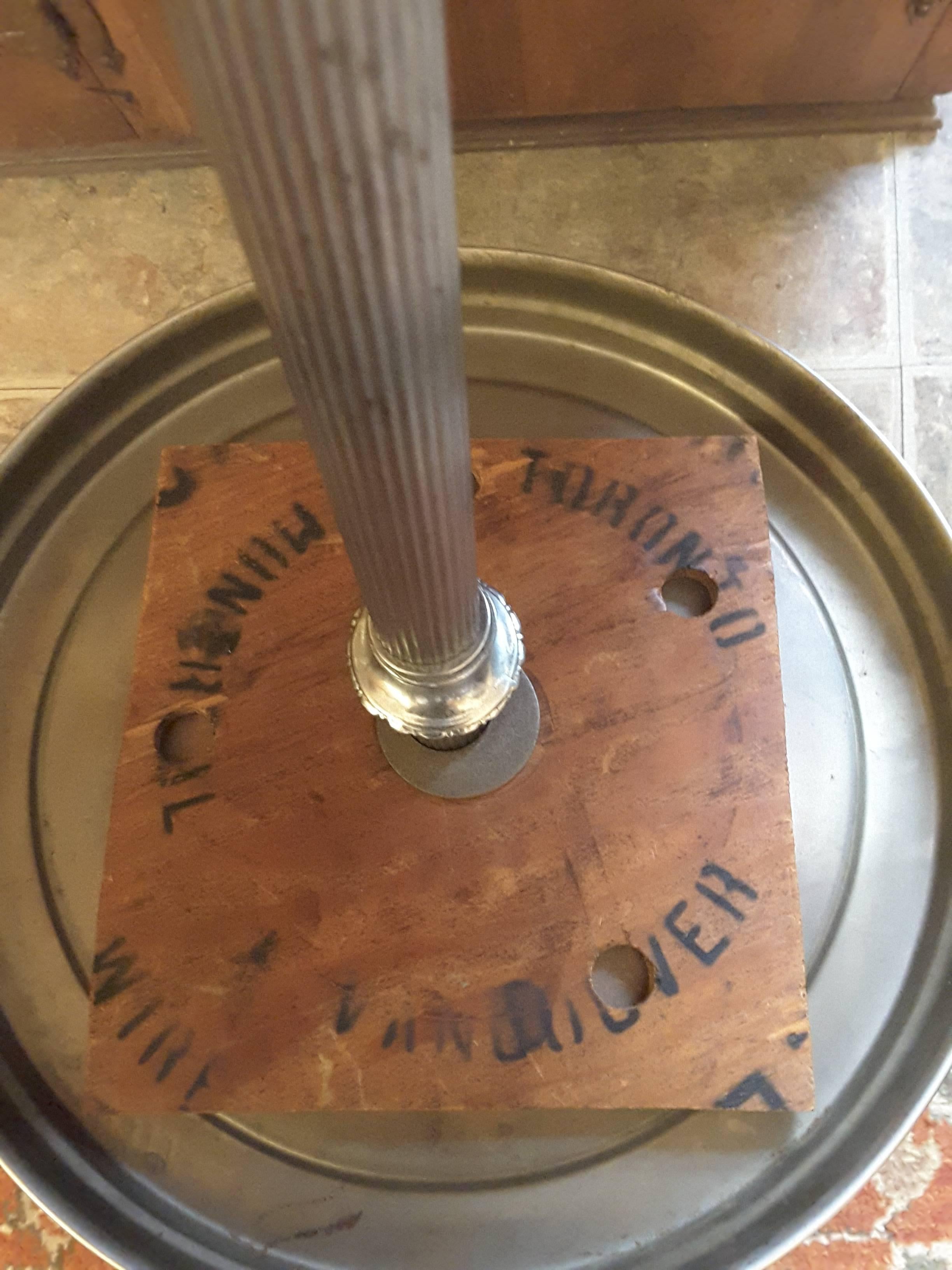 Mid-Century Chrome DC-3 Airplane Smoking Table 2