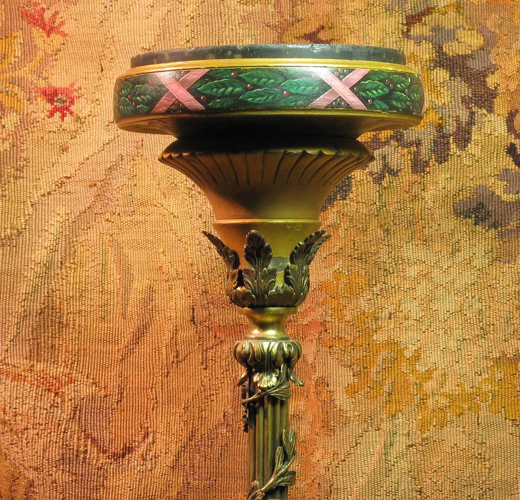Incredible Russian Gilt Bronze Gueridon with a Granite Top, 19th Century For Sale 4