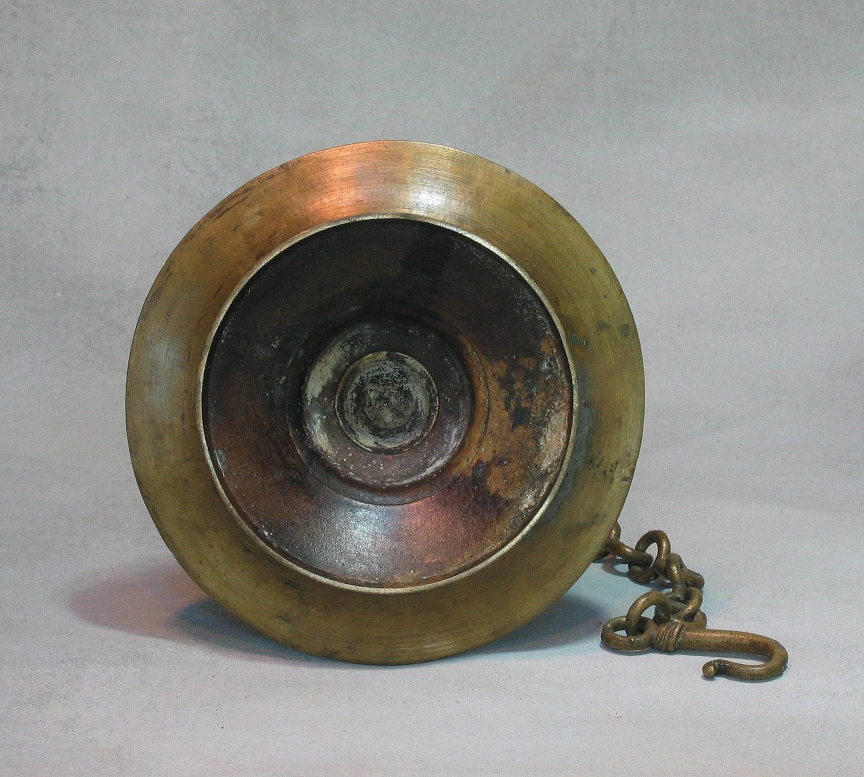 Lampe à huile suspendue en bronze 