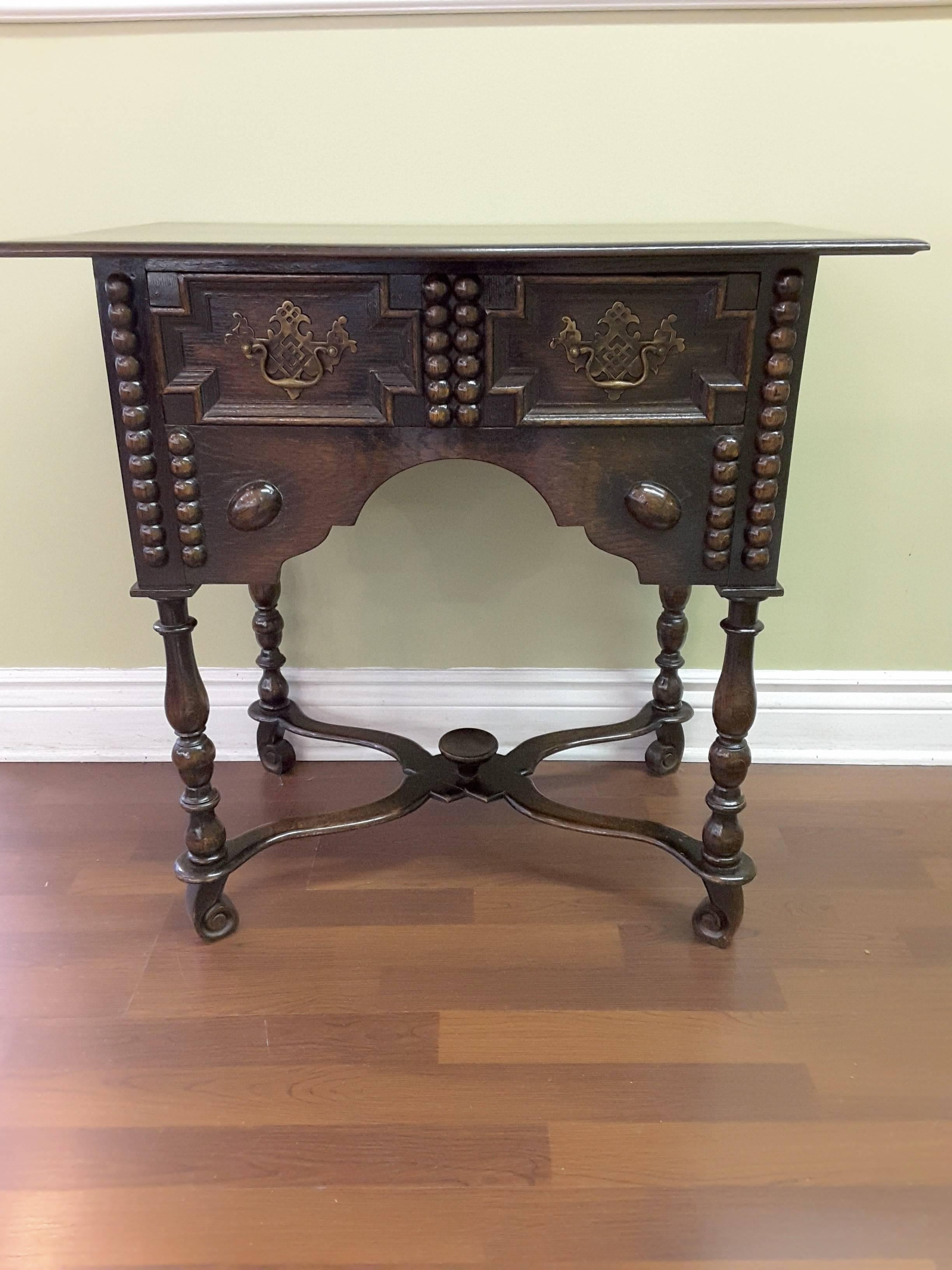 Wylie & Lochhead  Oak Server or Cabinet, William & Mary Style, Late 19th Century For Sale 5