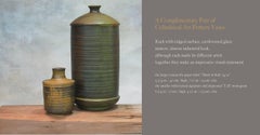 Complimentary Pair of Cylindrical Art Pottery Vases