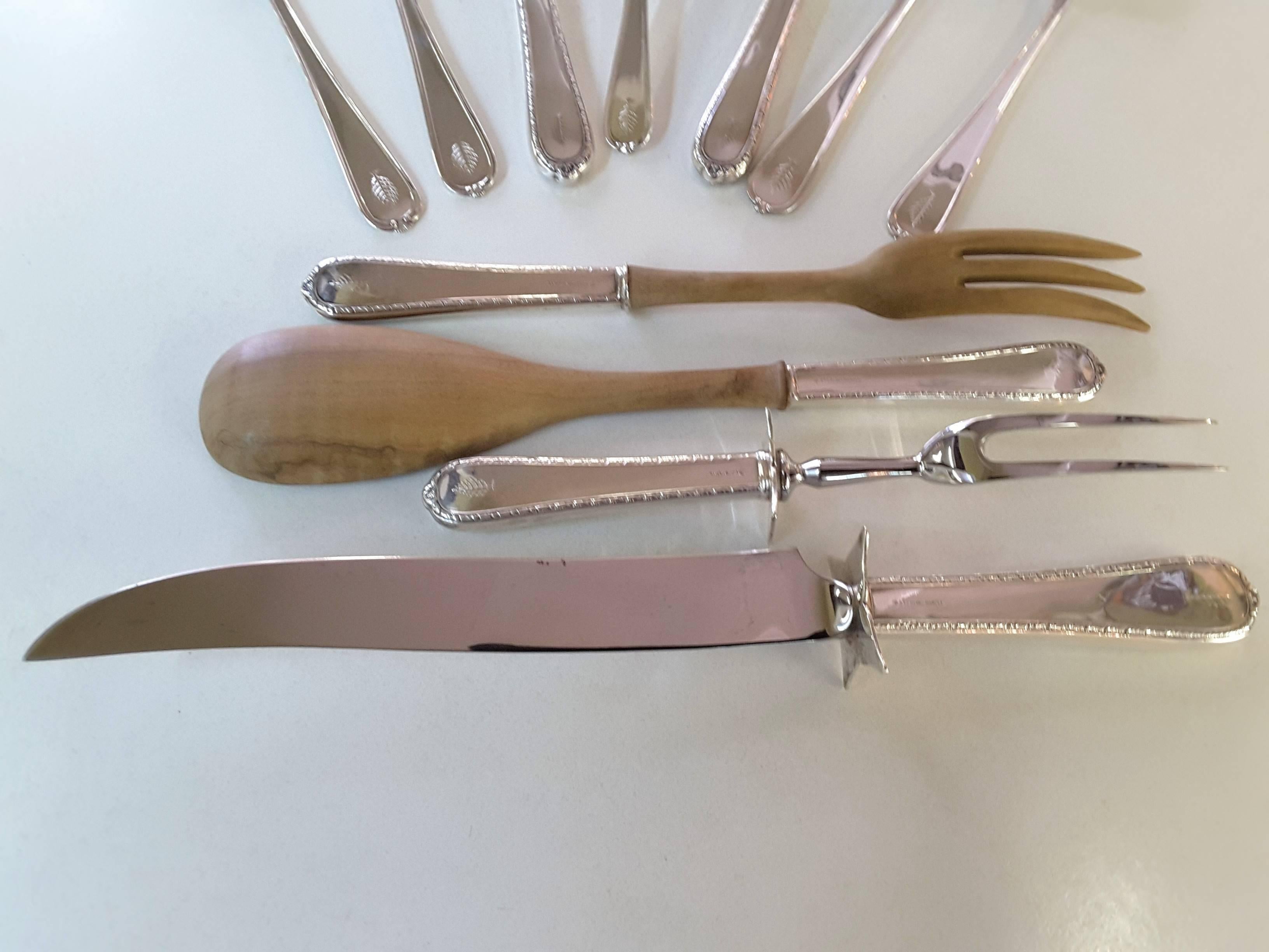 11 Serving Pieces of Pine Tree International Sterling Silver Flatware 2
