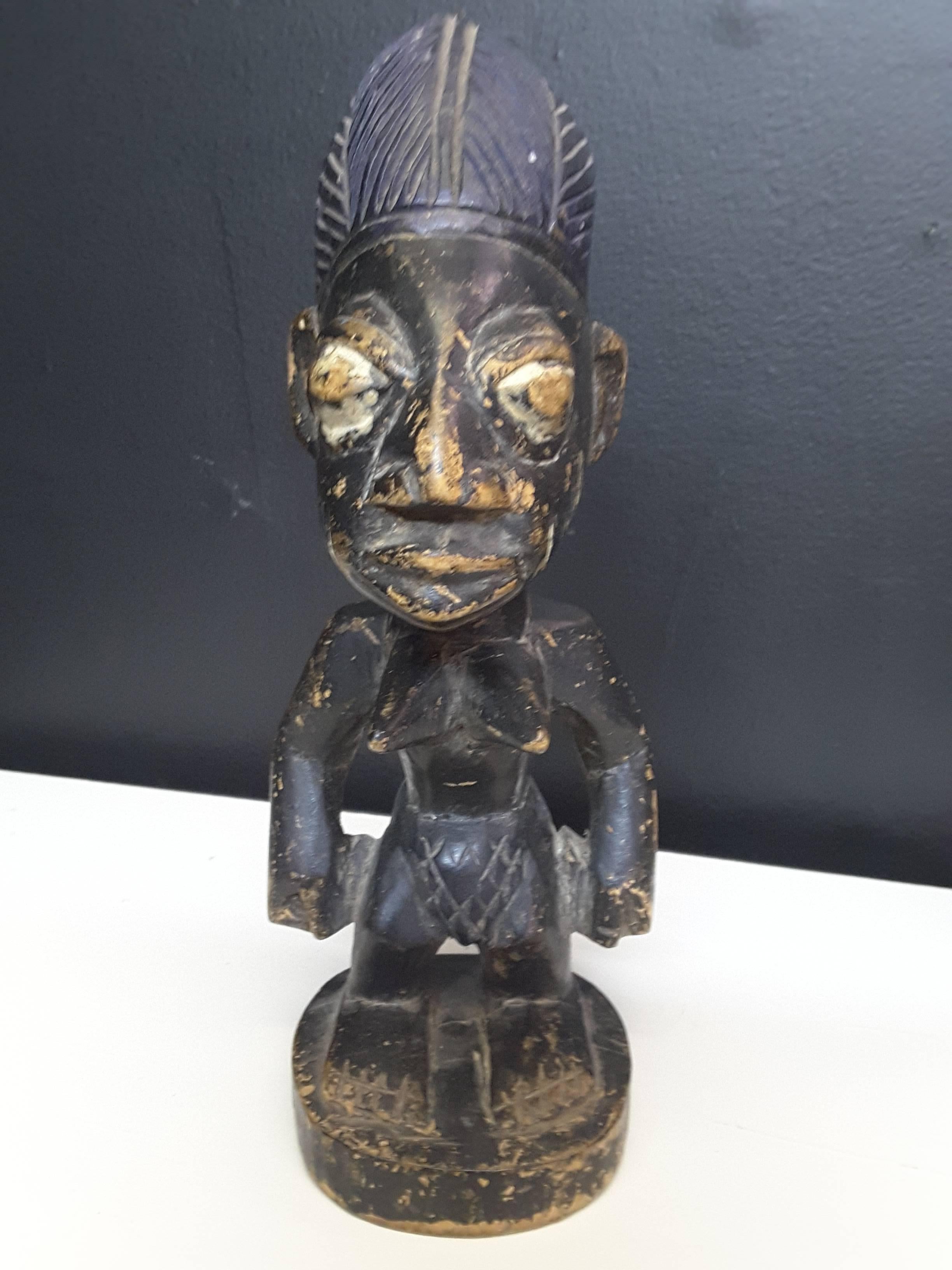 Tribal Pair of Yoruba Culture Ibeji 'Nigeria' Statues For Sale