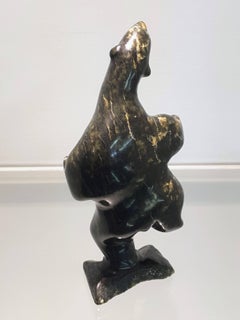 Inuit Soapstone Dancing Bear by Harry Ikalukjuak