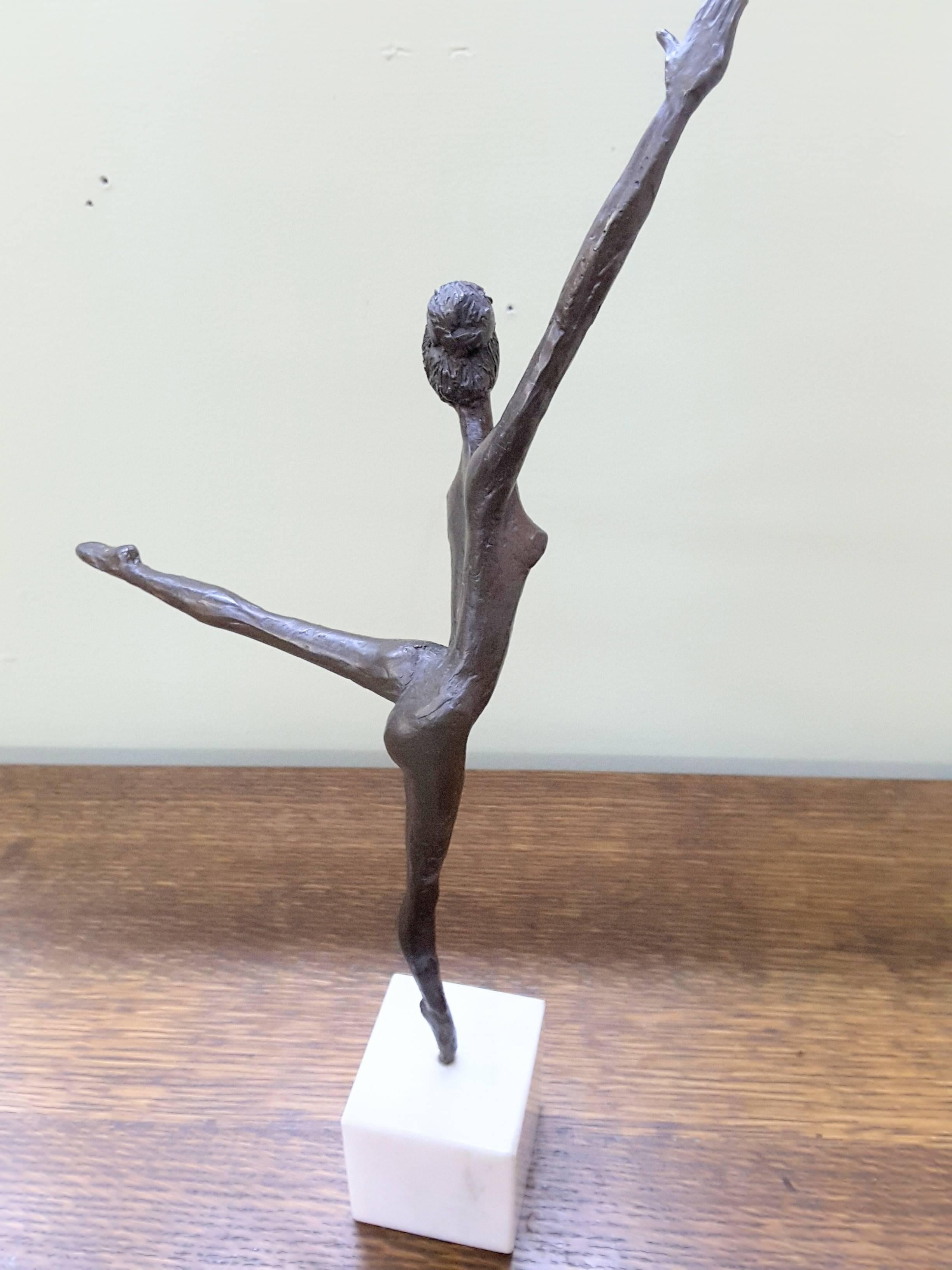 Canadian Bronze Ballerina on Marble Base Almuth Lutkenhaus