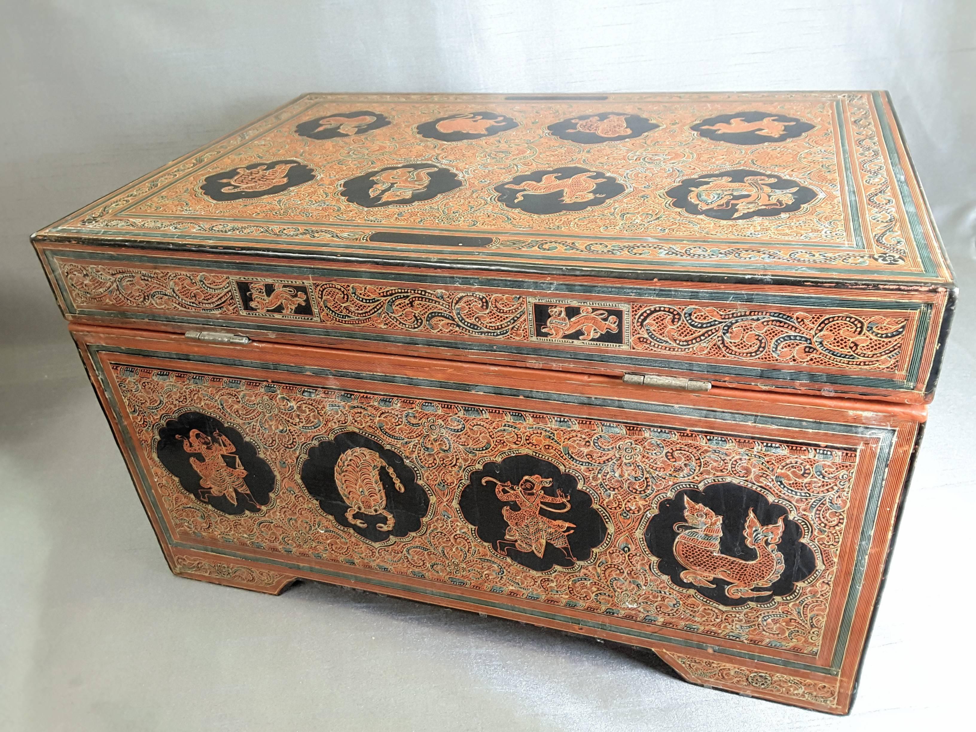South East Asian Document/Storage Box In Excellent Condition For Sale In Ottawa, Ontario