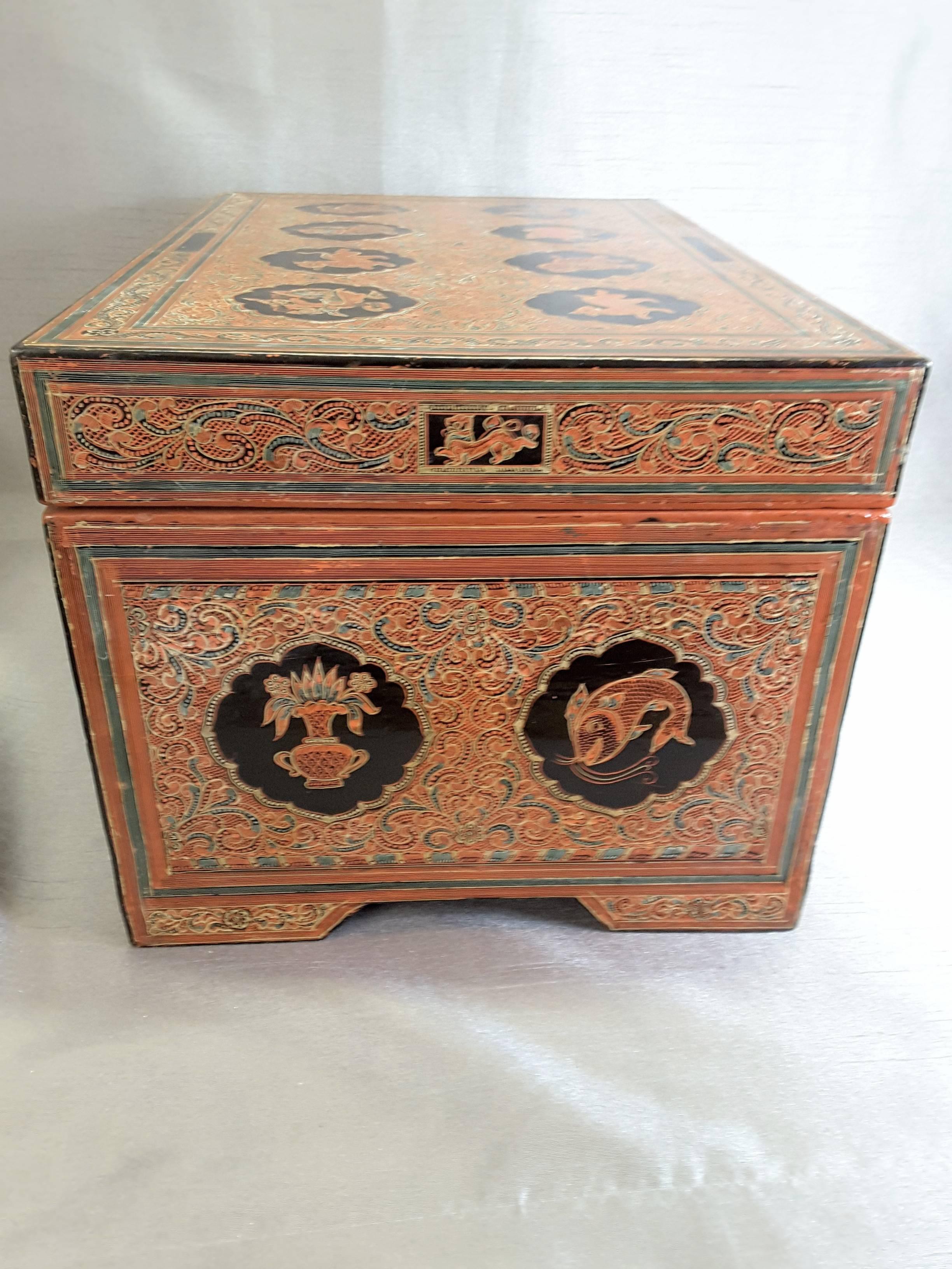 20th Century South East Asian Document/Storage Box For Sale