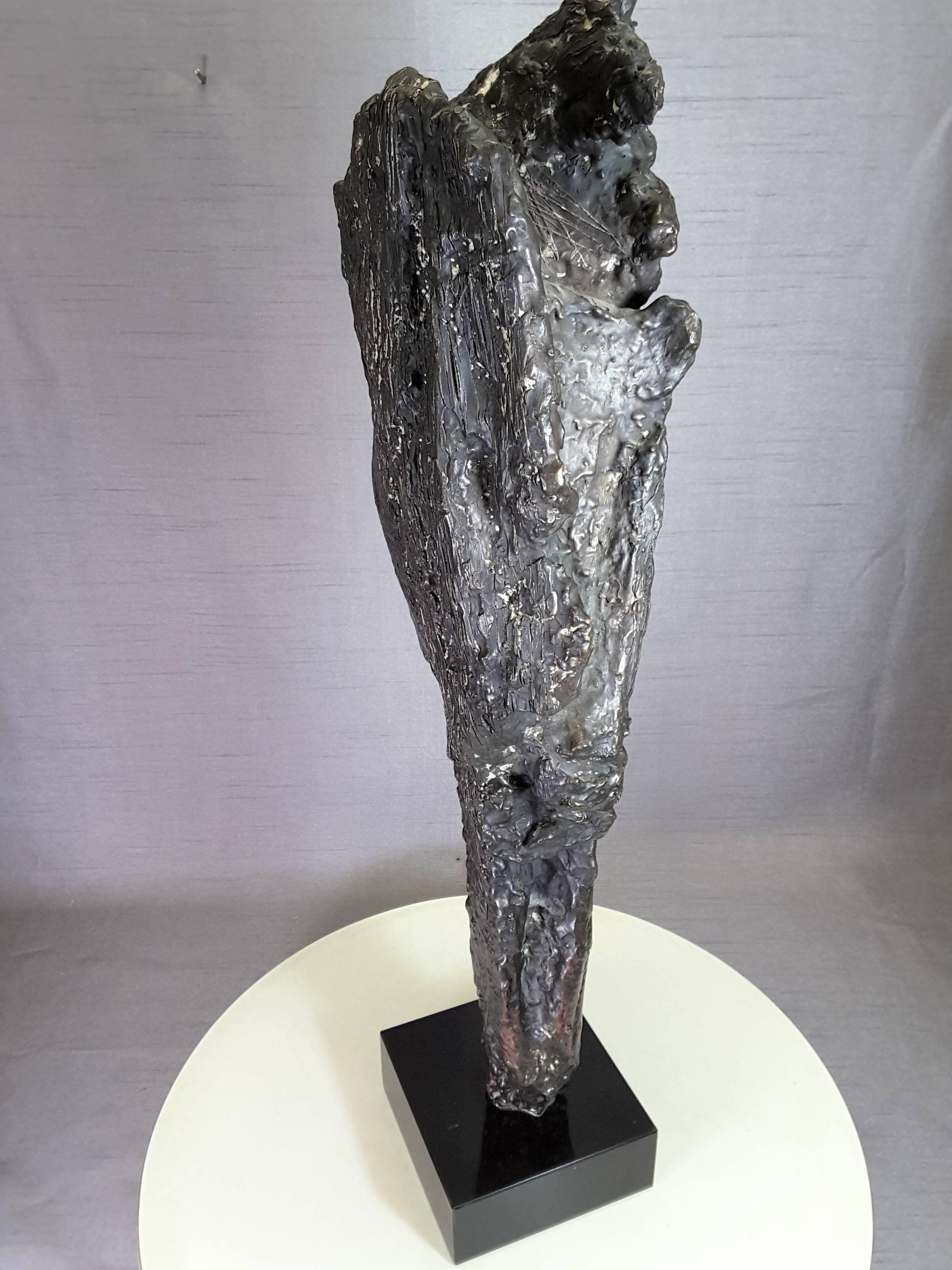 Canadian Tall Head Bronze Sculpture by Almuth Lutkenhaus, 1930-1996