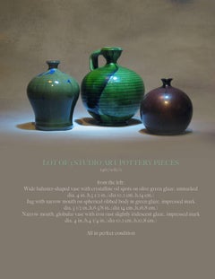 Lot of Three Studio Art Pottery Pieces