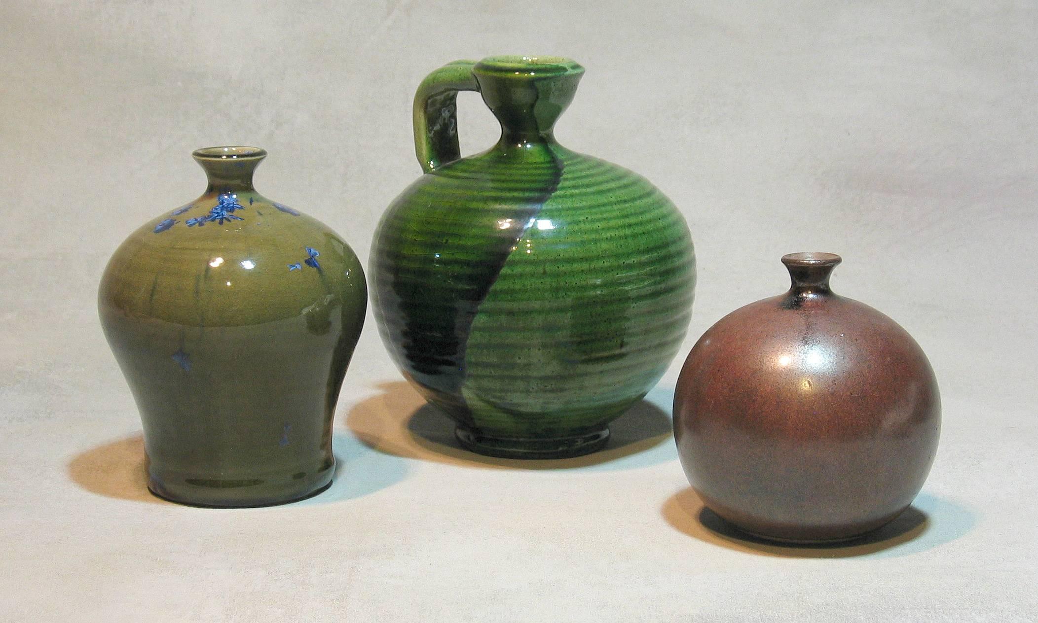 20th Century Lot of Three Studio Art Pottery Pieces