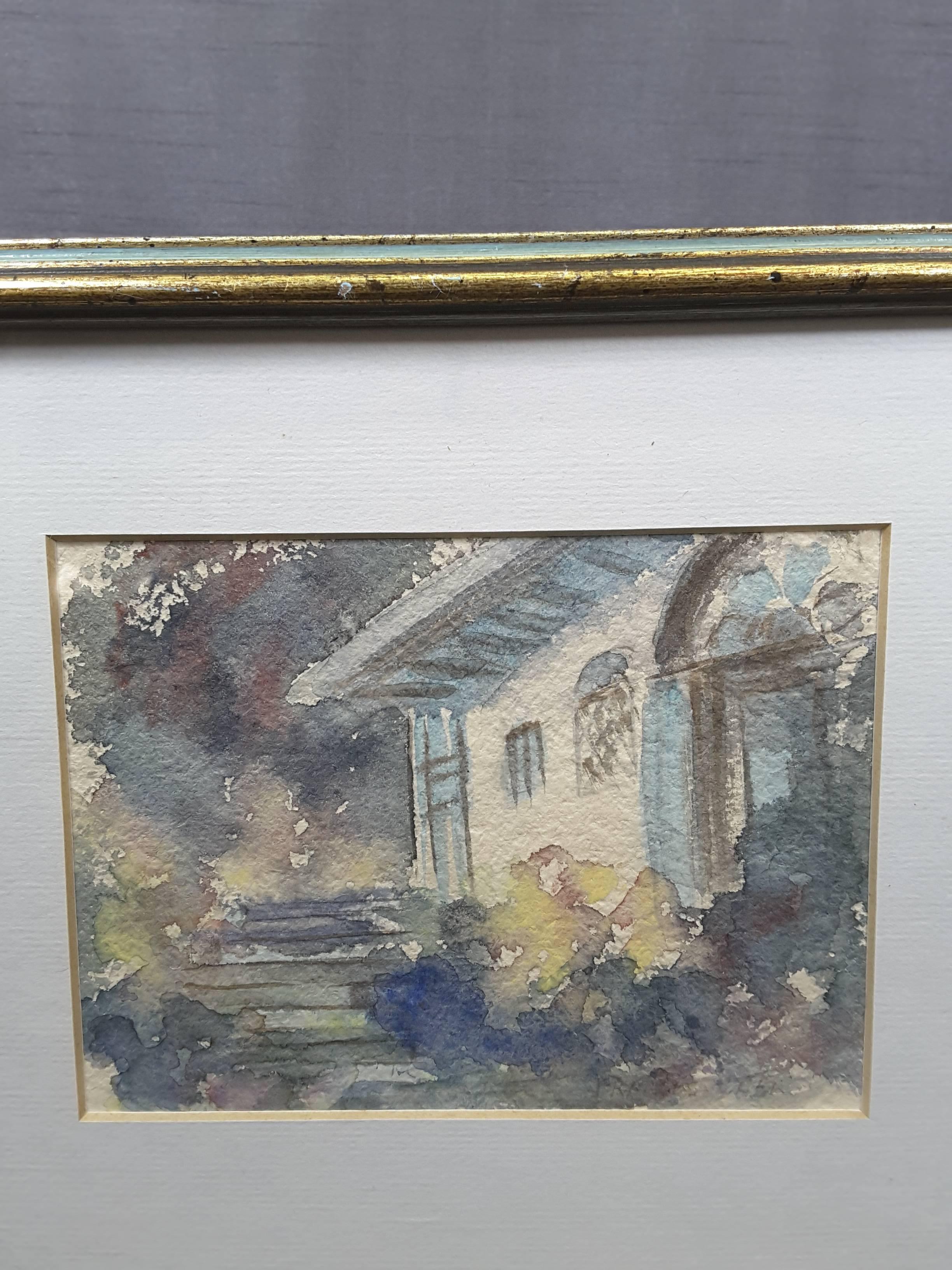Francis Carr Watercolor Titled Doorway Portmeirion Wales 1