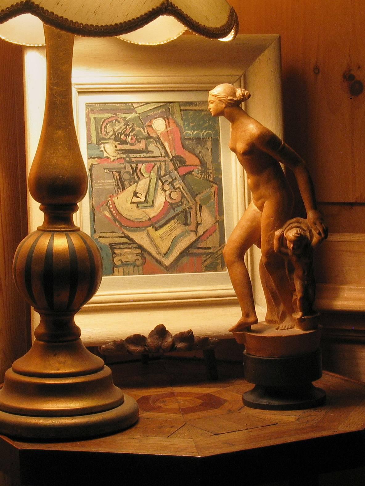 Josef Pasa Terracotta Art Deco Sculpture Titled 